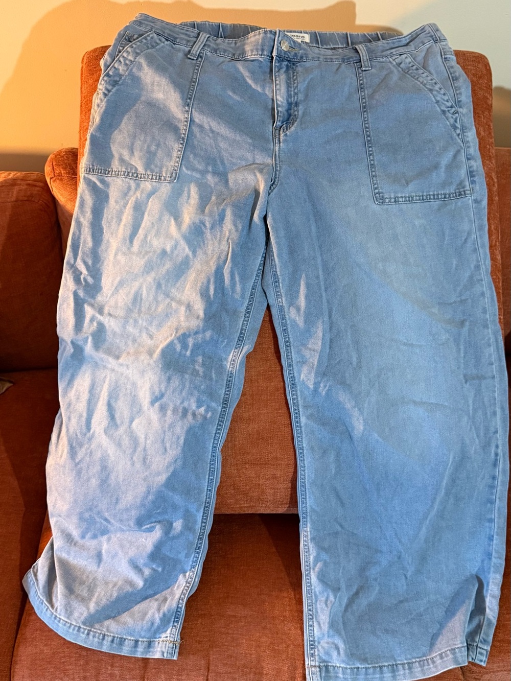 Maurices super soft Light Blue Wide Leg Jeans.